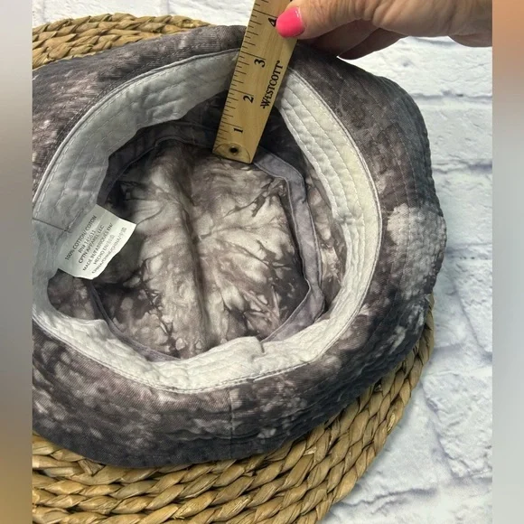 Gray Tie-Dye Bucket Hat - Picture 8 of 8